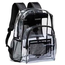 LARGE HEAVYDUTY CLEAR BACKPACK