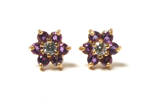 9ct gold amethyst - 9ct, and