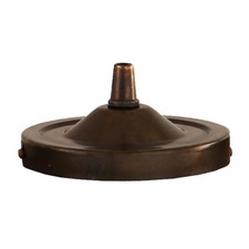 Brass ceiling rose with cord