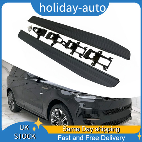 Black stealth side steps - black,