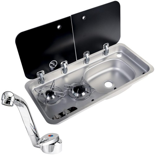 Navy load double burner hob - burner, &