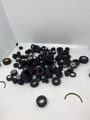 100 vintage lego tyres - tyres,