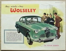 WOLSELEY CAR RANGE Sales