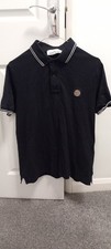 Stone Island Dark Blue Slim Fit Polo Shirt Size Medium