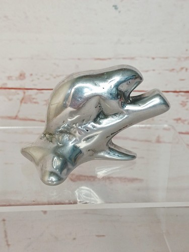 Vintage silver beaver log - vintage,