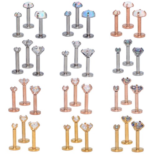 2pcs gem opal tragus helix - 2pcs,