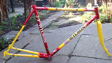 J.F.WILSON REYNOLDS HAND BUILT 500 FRAME & FORK SIZE 54cm WITH HEADSET