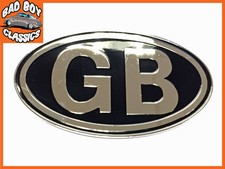 Metal GB Badge Emblem Chrome