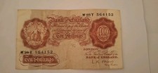 Bank england ten shillings - england,