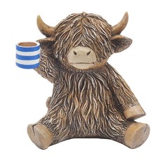 Highland Cow Ornament with a