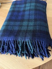 All Wool Rug - Black Watch tartan pattern. 48 x 65 ins. Excellent condition.