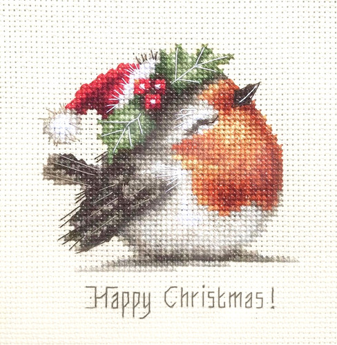 Robin happy christmas - robin, christmas'