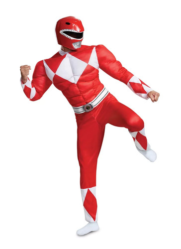 Adult red power rangers - red,