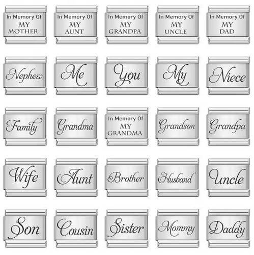 Italian charms bracelet - charms,
