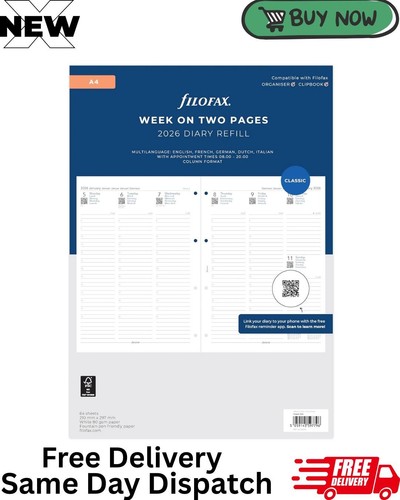 Filofax 2026 diary - a4,