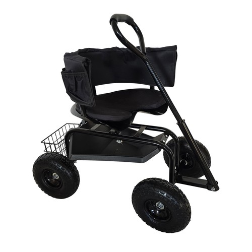 Mobile garden seat - , rolling
