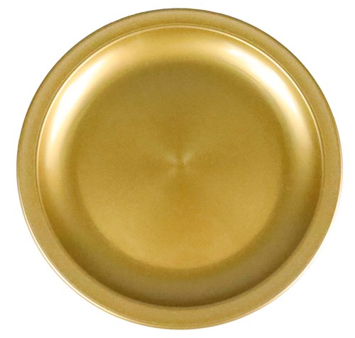Gold plastic dinner plates - gold,