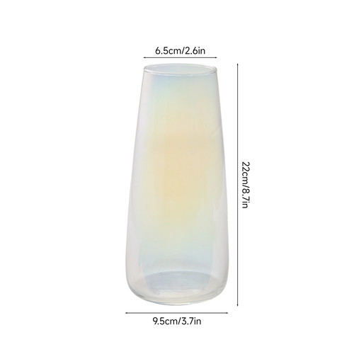 Multi coloured glass bud vase - glass,