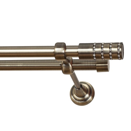 Double curtain pole bracket - pole,