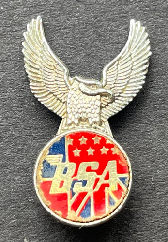 Motorcycle pin badge - badge, bsa
