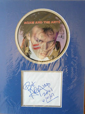 Adam Ant Autographed Mounted Picture Disc Display Hand-Signed By Adam Ant COA