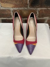 RIVER ISLAND PINK/PURPLE/ORANGE/NUDE STILETTO SHOES SIZE 6