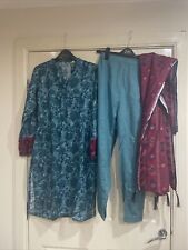 Traditional Indian asian 3 Piece Trouser Suit Size S New Ladies