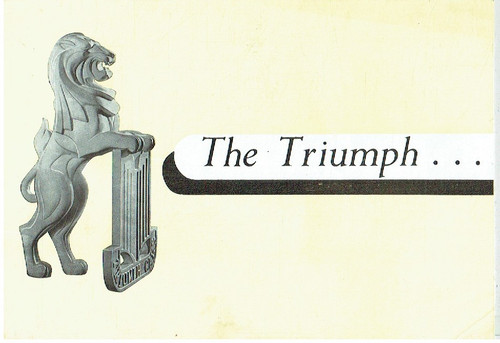 Triumph renown saloon - triumph, original