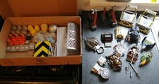 LARGE ROBOT WARS COLLECTION 10 ROBOTS AND LOADS OF ACCESSORIES HYPO DISC 