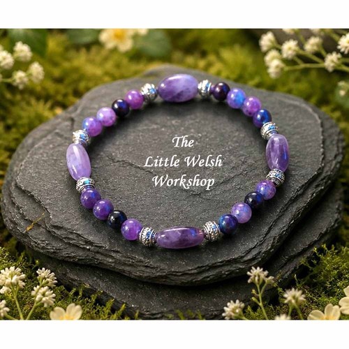Sugilite amethyst bracelet - &,