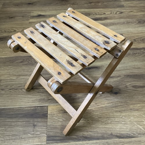 Vintage wooden folding slatted - vintage,