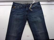 G-STAR NEW MIDGE Straight Ladies Blue Jeans Labelled W30 Actual Size W34 L30.5