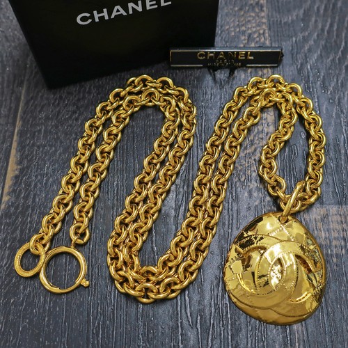 Chanel gold plated logos - chanel, cc