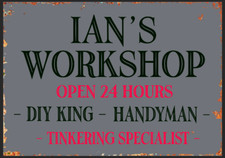 Workshop Sign Personalised