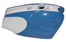 Bsa B25 B44 Star Fire Shooting Star Blue White Steel Petrol Fuel Tank