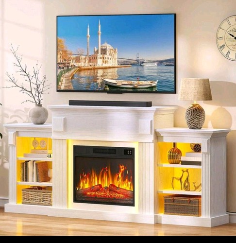 Electric fireplace tv - fireplace,