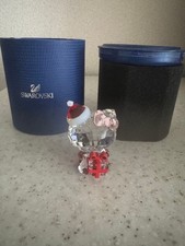SWAROVSKI HELLO KITTY Collaboration Christmas Santa Crystal Figurine Collectible