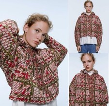 Zara knit textured sweater