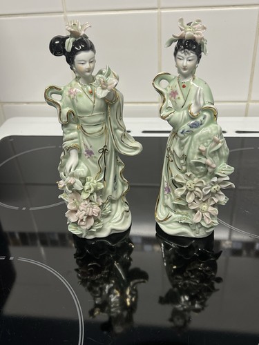 Green chinese porcelain - green, geisha
