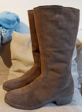 MORLANDS Glastonbury Sheepskin Lined Weatherproof  Brown Vintage Boots - UK 7.5