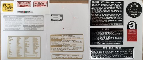 Nsr 400 400r warning - nsr, decal