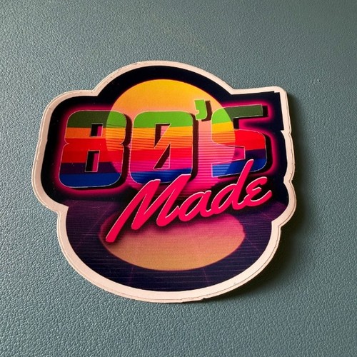 Retro 80s made sticker 9cm - -,