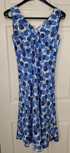 East blue pattern - dress, 100%