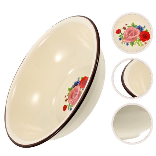Vintage enamel basin household - enamel,