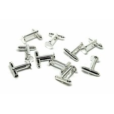 10 (5 Pairs) Cufflink Blanks