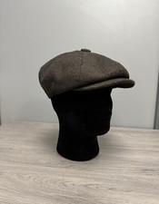 King Ice Men's Wool Mix 8 Panel  Cap  22 Inches Brown 