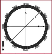 CLUTCH DISCS HONDA VF 750