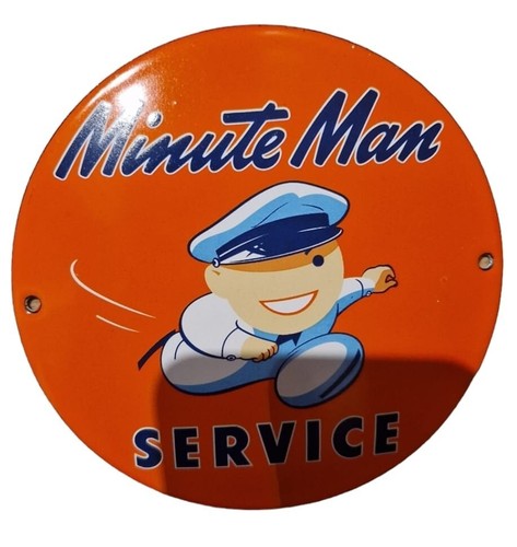 Minute man round garage - man,