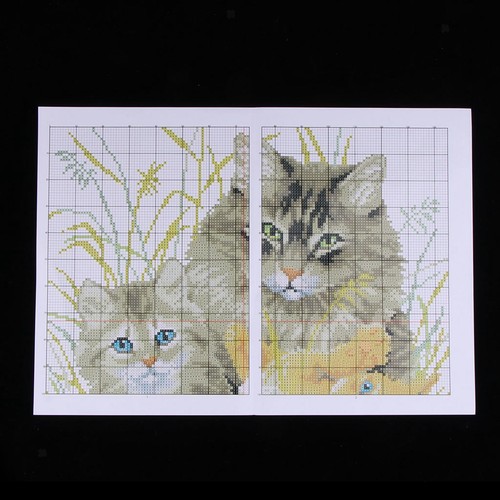 Printed cross stitch kit - printed,
