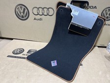 Audi A4 A5 8K Carpet Floor Mats Soul Black Cognac Brown Piped Original OEM Audi